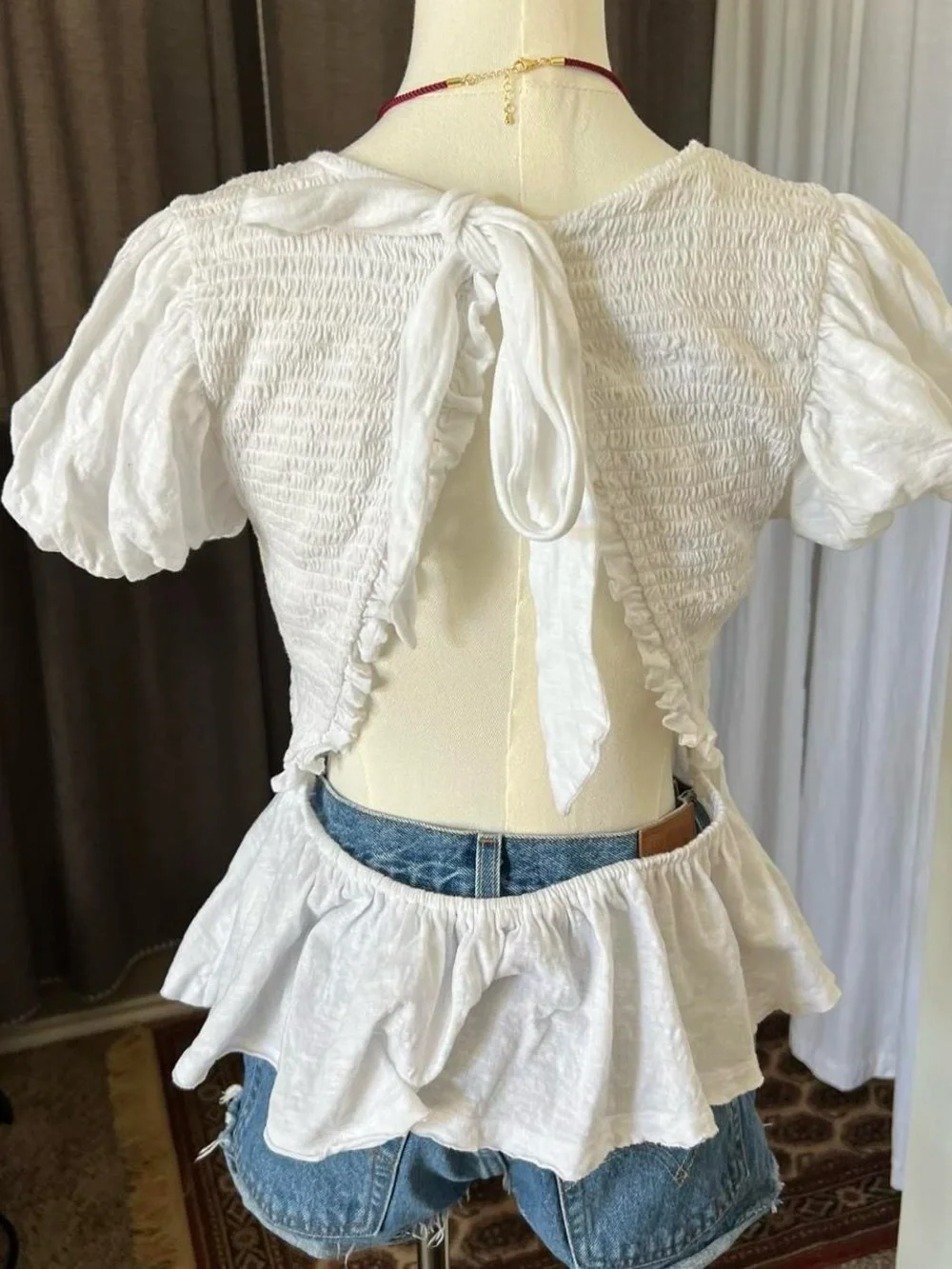 FREE PEOPLE white Charlotte Top 🤍